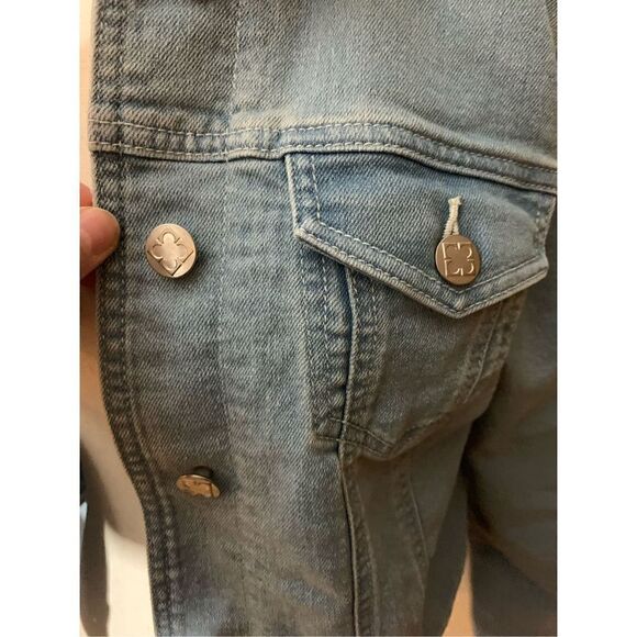 Liz clairbore Jean jacket size 8 light blue jacket - Picture 3 of 4